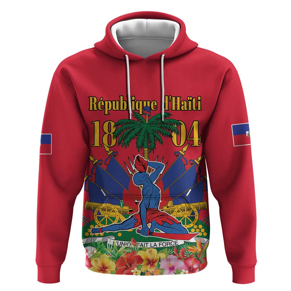 Haiti Independence Day Hoodie Le Marron Inconnu Unity Makes Strength - Wonder Print Shop