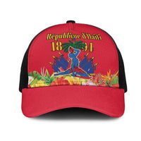 Haiti Independence Day Mesh Trucker Cap Le Marron Inconnu Unity Makes Strength - Wonder Print Shop