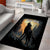 Personalized Estonia Area Rug Wolf Howling At The Moon - Wonder Print Shop