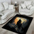 Personalized Estonia Area Rug Wolf Howling At The Moon - Wonder Print Shop