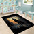 Personalized Estonia Area Rug Wolf Howling At The Moon - Wonder Print Shop