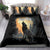 Personalized Estonia Bedding Set Wolf Howling At The Moon - Wonder Print Shop