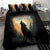 Personalized Estonia Bedding Set Wolf Howling At The Moon - Wonder Print Shop