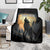 Personalized Estonia Blanket Wolf Howling At The Moon