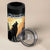 Personalized Estonia 4 in 1 Can Cooler Tumbler Wolf Howling At The Moon - Wonder Print Shop