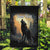 Personalized Estonia Garden Flag Wolf Howling At The Moon - Wonder Print Shop