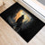 Personalized Estonia Rubber Doormat Wolf Howling At The Moon - Wonder Print Shop