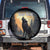 Personalized Estonia Spare Tire Cover Wolf Howling At The Moon - Wonder Print Shop