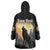 Personalized Estonia Wearable Blanket Hoodie Wolf Howling At The Moon - Wonder Print Shop