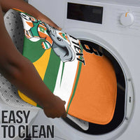 Custom Ivory Coast Football Bathroom Set Les Elephants Mascot - Wonder Print Shop