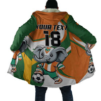 Custom Ivory Coast Football Cloak Les Elephants Mascot - Wonder Print Shop
