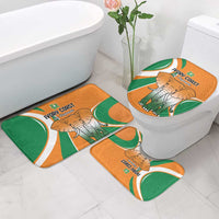 Ivory Coast Football Bathroom Set Les Elephants Spirit - Wonder Print Shop