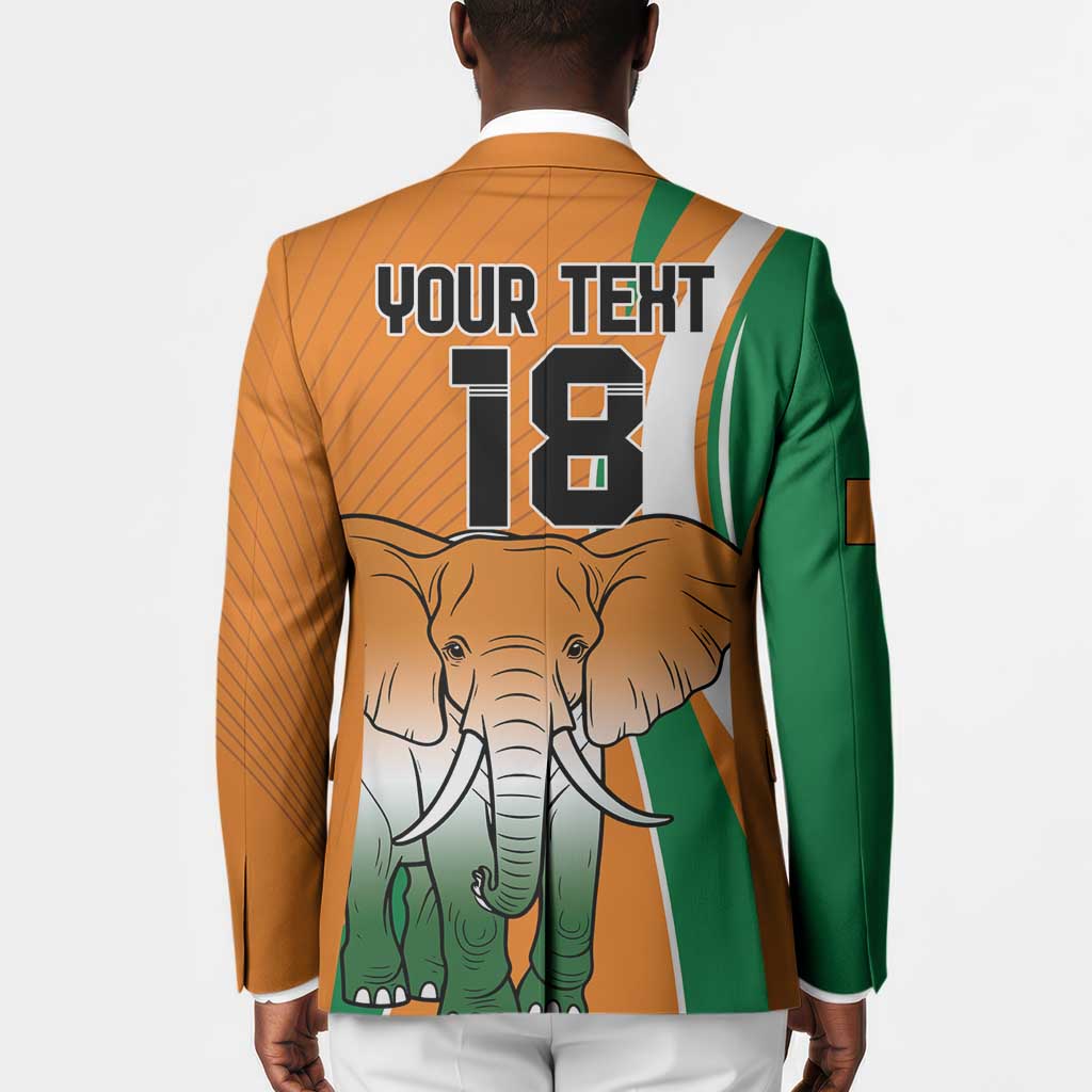 Custom Ivory Coast Football Blazer Les Elephants Spirit - Wonder Print Shop