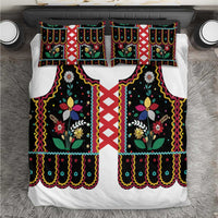 Vintage Polish Gorsecik Bedding Set Slavic Floral Folk Art