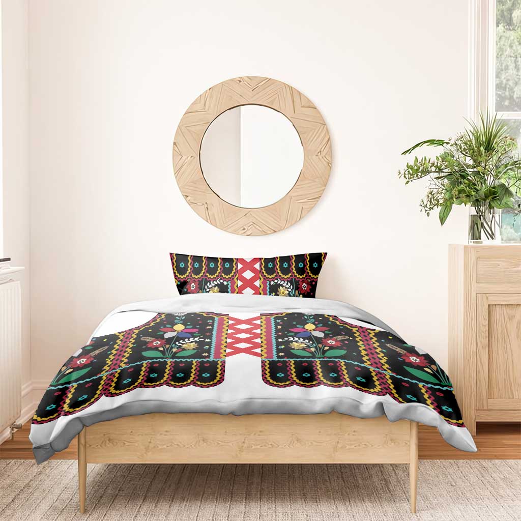 Vintage Polish Gorsecik Bedding Set Slavic Floral Folk Art