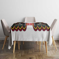 Vintage Polish Gorsecik Tablecloth Slavic Floral Folk Art