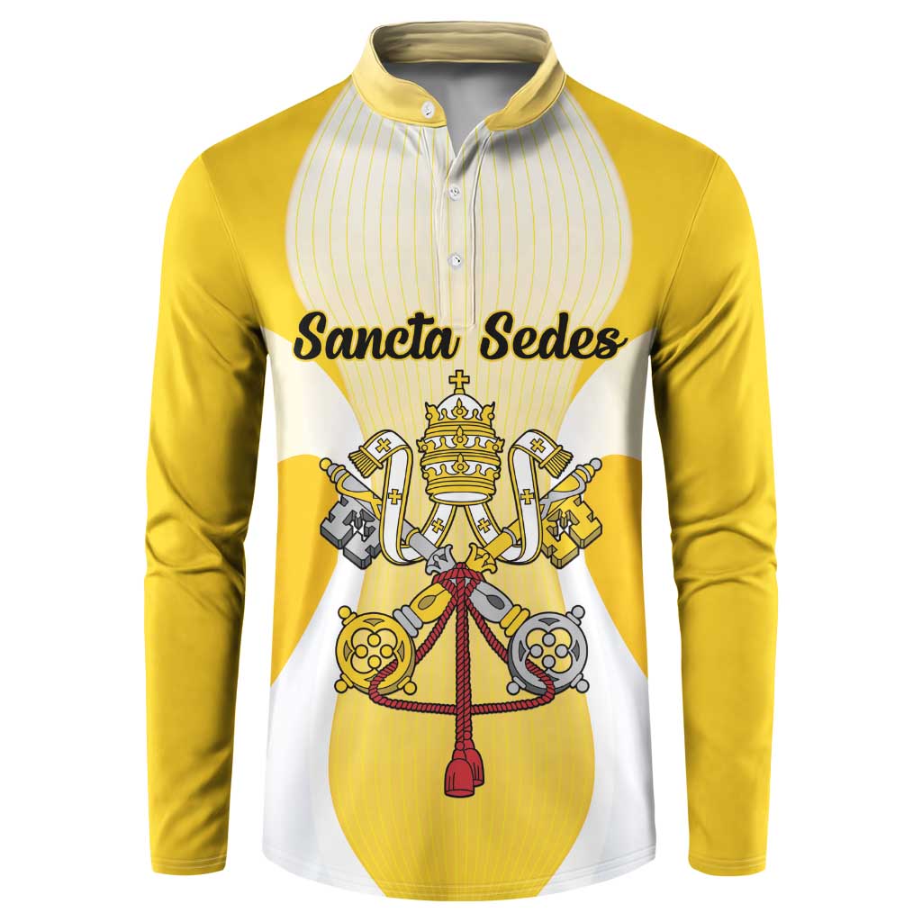 Personalized Holy See - Vatican City Button Sweatshirt Sporty Style