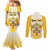 Personalized Holy See - Vatican City Couples Matching Mermaid Dress and Long Sleeve Button Shirt Sporty Style