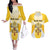 Personalized Holy See - Vatican City Couples Matching Off The Shoulder Long Sleeve Dress and Hawaiian Shirt Sporty Style