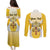 Personalized Holy See - Vatican City Couples Matching Puletasi and Long Sleeve Button Shirt Sporty Style