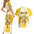 Personalized Holy See - Vatican City Couples Matching Short Sleeve Bodycon Dress and Hawaiian Shirt Sporty Style