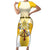 Personalized Holy See - Vatican City Family Matching Short Sleeve Bodycon Dress and Hawaiian Shirt Sporty Style