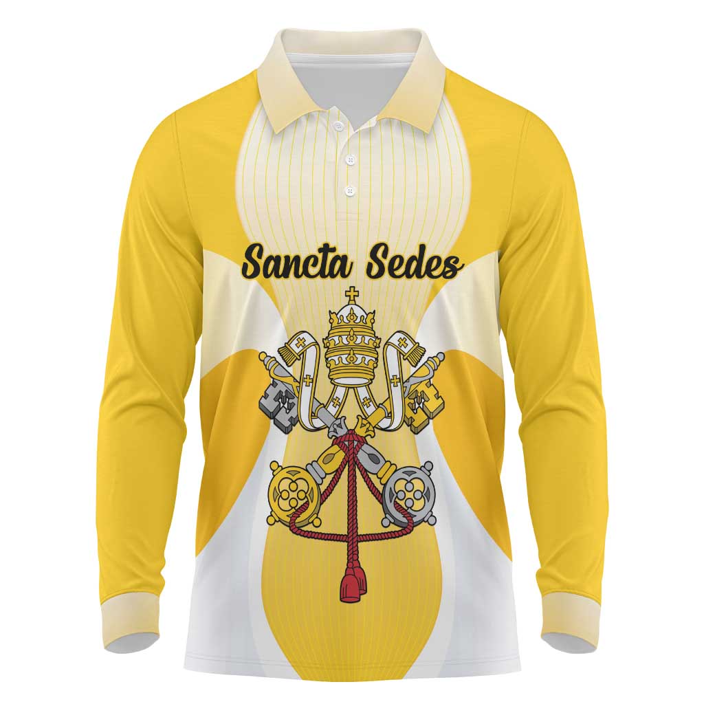 Personalized Holy See - Vatican City Long Sleeve Polo Shirt Sporty Style