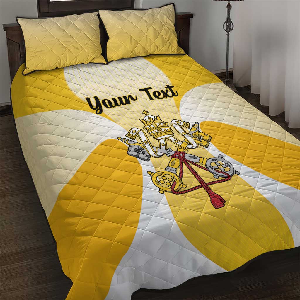 Personalized Holy See - Vatican City Quilt Bed Set Sporty Style