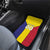 Custom Andorra Coat Of Arms Car Mats Narcissus Poeticus Flowers Flag Style