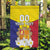 Custom Andorra Coat Of Arms Garden Flag Narcissus Poeticus Flowers Flag Style