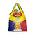 Custom Andorra Coat Of Arms Grocery Bag Narcissus Poeticus Flowers Flag Style