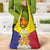 Custom Andorra Coat Of Arms Grocery Bag Narcissus Poeticus Flowers Flag Style