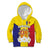 Custom Andorra Coat Of Arms Kid Hoodie Narcissus Poeticus Flowers Flag Style