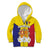 Custom Andorra Coat Of Arms Kid Hoodie Narcissus Poeticus Flowers Flag Style