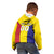 Custom Andorra Coat Of Arms Kid Hoodie Narcissus Poeticus Flowers Flag Style