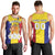 Custom Andorra Coat Of Arms Men Tank Top Narcissus Poeticus Flowers Flag Style