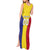 Custom Andorra Coat Of Arms Tank Maxi Dress Narcissus Poeticus Flowers Flag Style