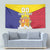 Custom Andorra Coat Of Arms Tapestry Narcissus Poeticus Flowers Flag Style