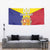 Custom Andorra Coat Of Arms Tapestry Narcissus Poeticus Flowers Flag Style