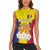 Custom Andorra Coat Of Arms Women Sleeveless Polo Shirt Narcissus Poeticus Flowers Flag Style