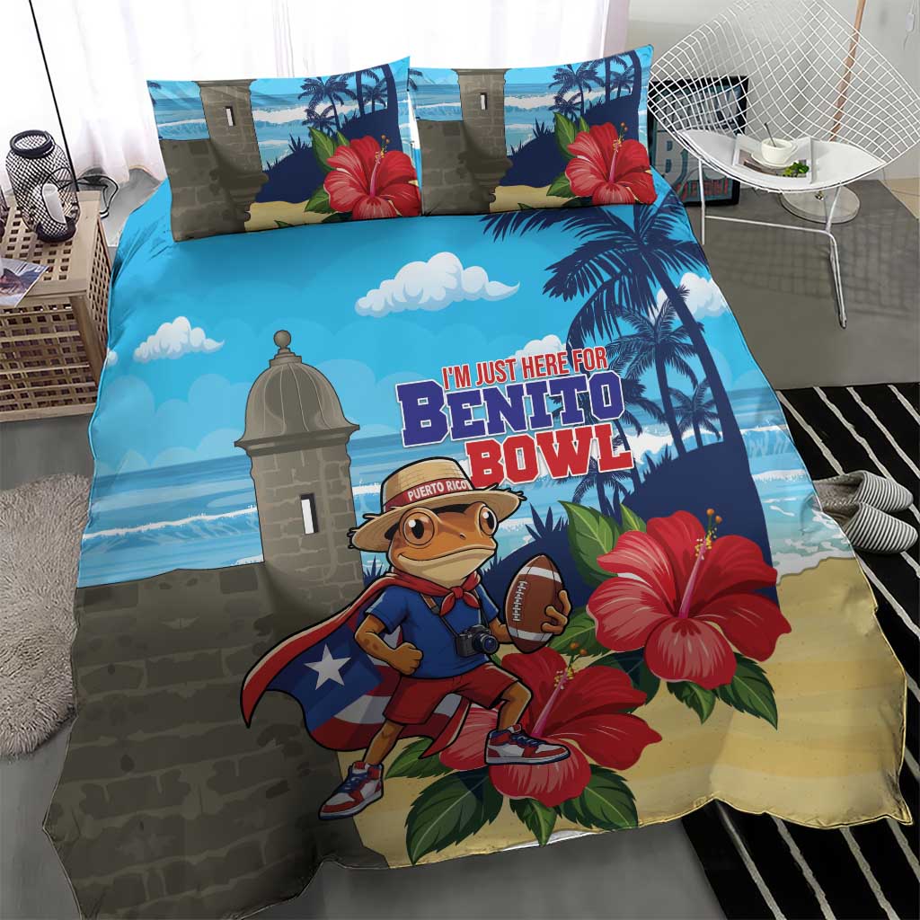 Puerto Rico Coquí Frog Bedding Set Benito Bowl Halftime Show