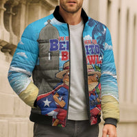 Puerto Rico Coquí Frog Bomber Puffer Jacket Benito Bowl Halftime Show