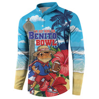Puerto Rico Coquí Frog Button Sweatshirt Benito Bowl Halftime Show