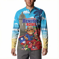 Puerto Rico Coquí Frog Button Sweatshirt Benito Bowl Halftime Show