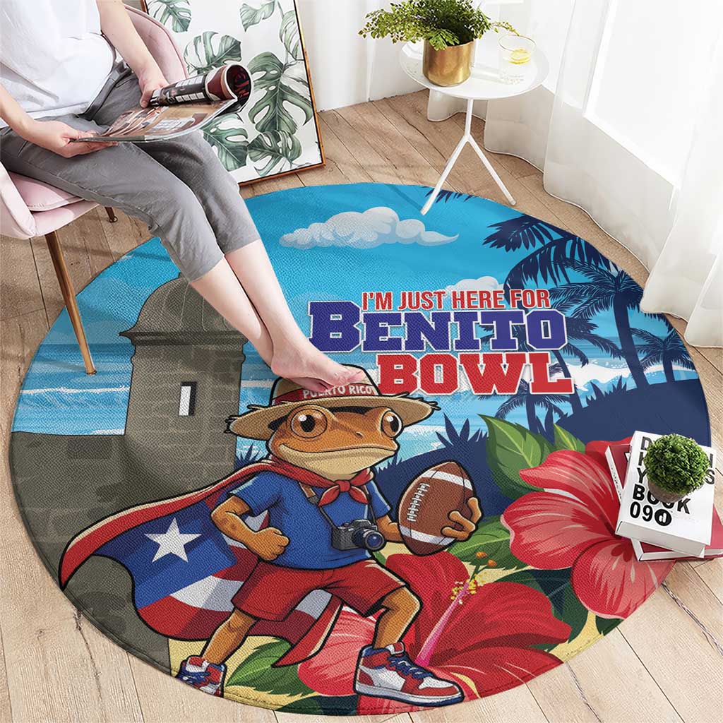 Puerto Rico Coquí Frog Round Carpet Benito Bowl Halftime Show