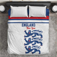 England Three Lions Bedding Set Vintage Stripe Football Fan