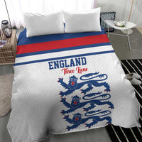 England Three Lions Bedding Set Vintage Stripe Football Fan