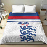 England Three Lions Bedding Set Vintage Stripe Football Fan