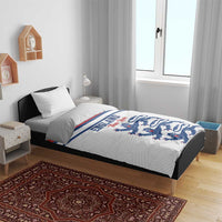 England Three Lions Bedding Set Vintage Stripe Football Fan