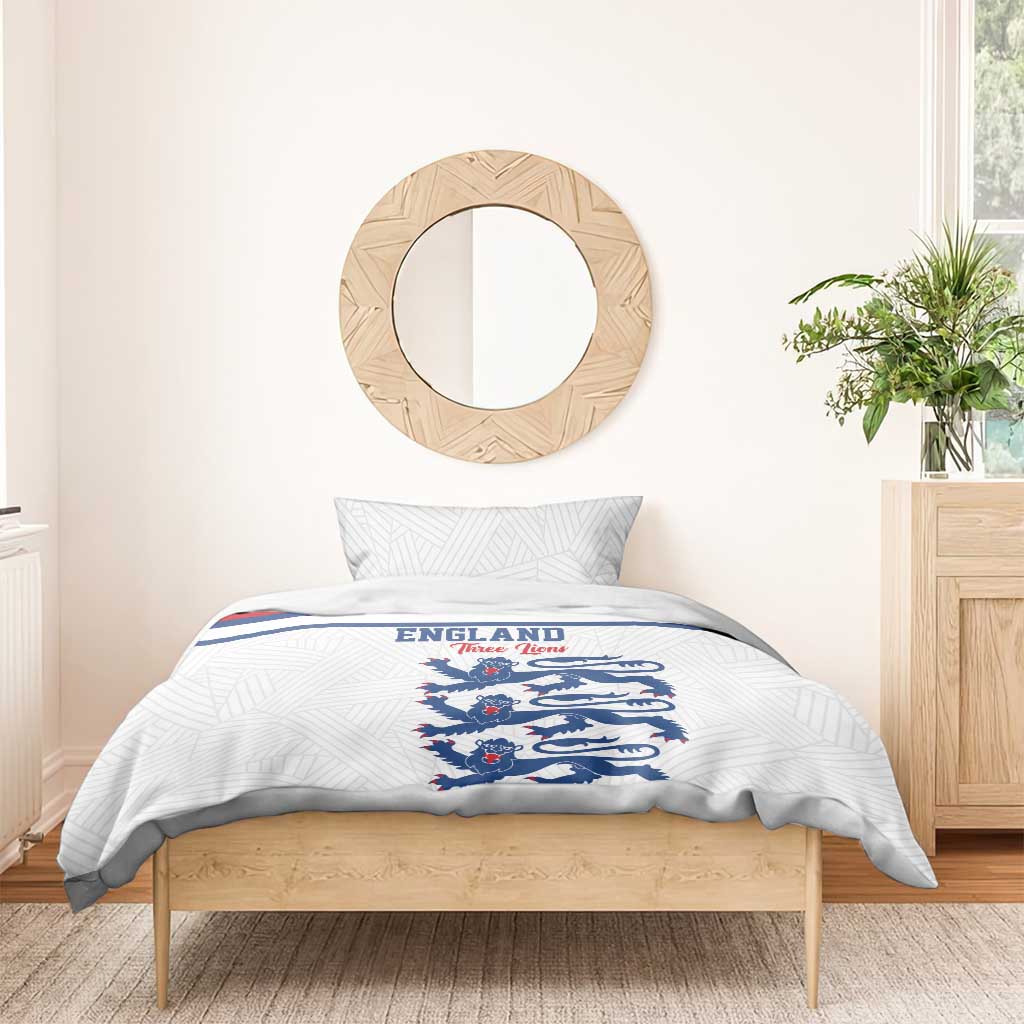 England Three Lions Bedding Set Vintage Stripe Football Fan